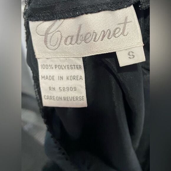 Cabernet Vintage Black Knee Length Slip Size Small - Picture 6 of 7